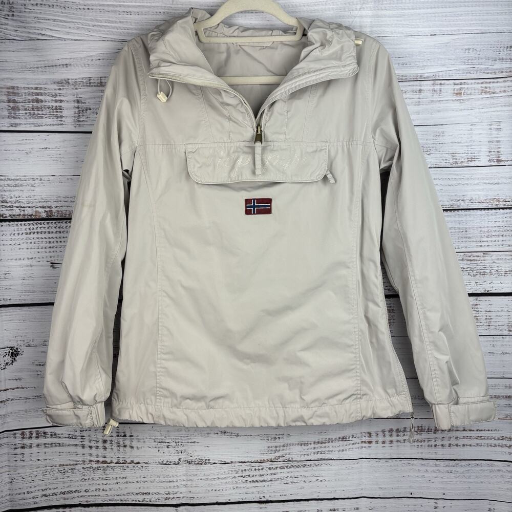 NAPAPIJRI - Women's Rainforest Winter Pocket Pullover jacket Anorak Size Small‎